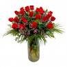 JARRÓN DE 24 ROSAS