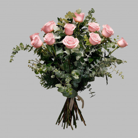 DOCENA DE ROSAS TALLO LARGO ROSAS