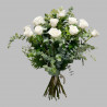 DOCENA DE ROSAS TALLO LARGO BLANCAS
