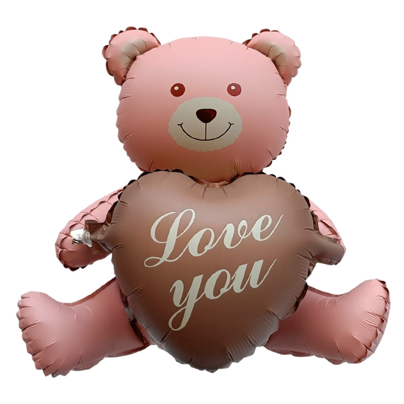 GLOBO OSO ROSA “LOVE YOU”
