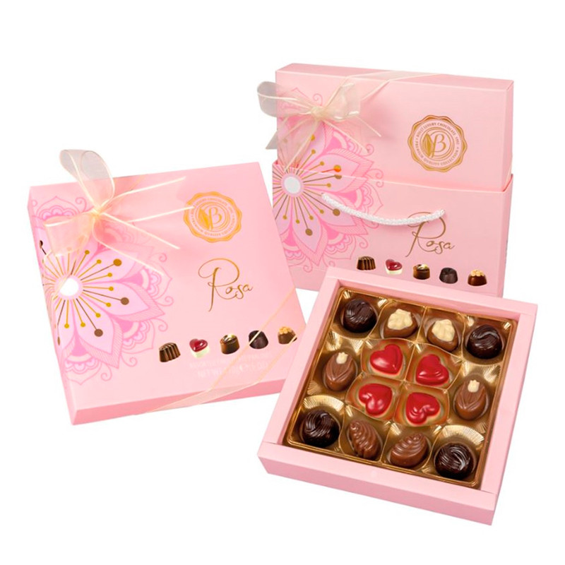 CAJA DE BOMBONES BOLCI "PRALINES ROSA"