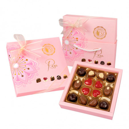 CAJA DE BOMBONES BOLCI "PRALINES ROSA"