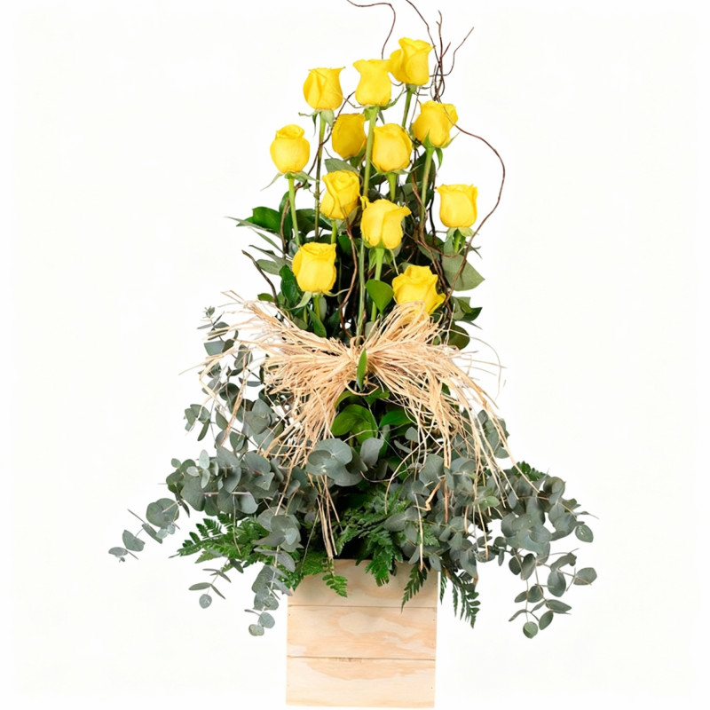 CENTRO DE ROSAS ROJAS