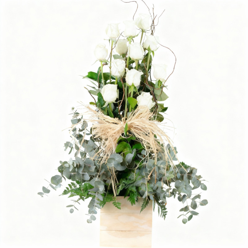 CENTRO DE ROSAS ROJAS