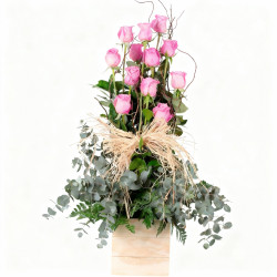 CENTRO DE ROSAS ROJAS