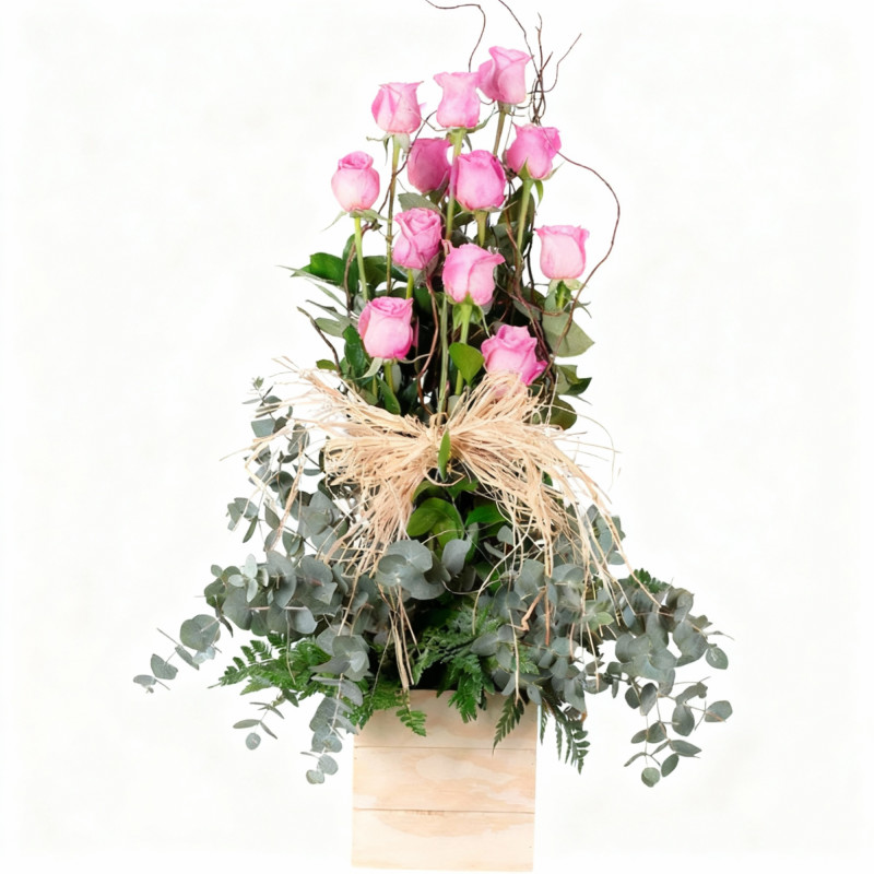 CENTRO DE ROSAS ROJAS