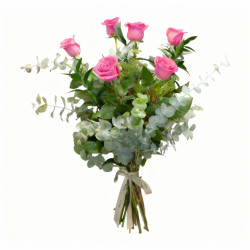 RAMO DE 6 ROSAS ROJAS