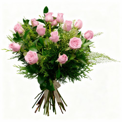 DOCENA DE ROSAS AMARILLAS TALLO MEDIO