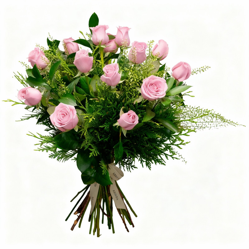 DOCENA DE ROSAS ROSAS TALLO MEDIO