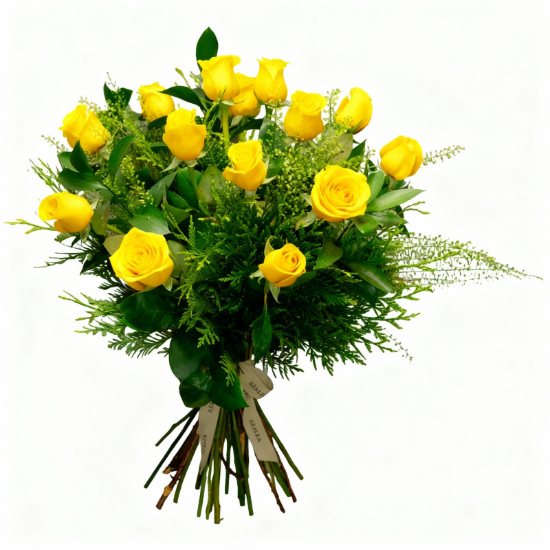 DOCENA DE ROSAS ROSAS TALLO MEDIO