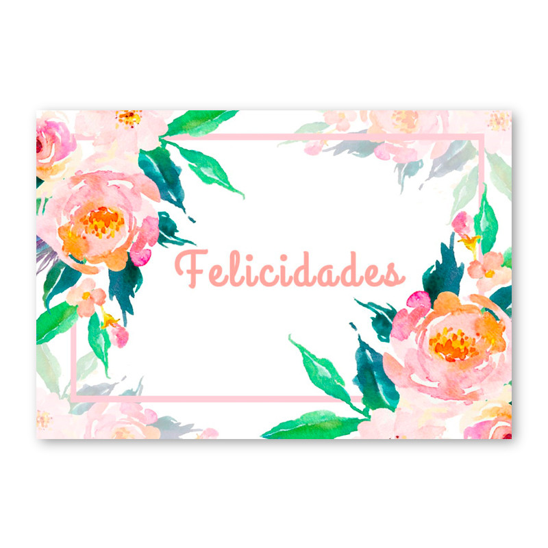 TARJETA "FELICIDADES"