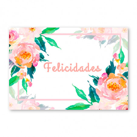 TARJETA "FELICIDADES"