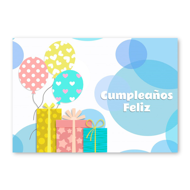 TARJETA "CUMPLEAÑOS FELIZ"